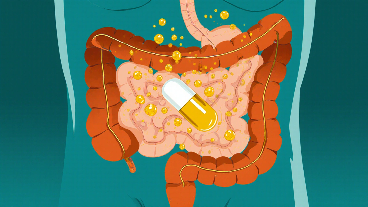 How Fatty Foods Boost Absorption of Lipid-Based Medications